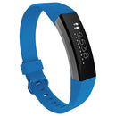 Solid Color Silicone Watch Band for FITBIT Alta / HR, Size: S(Flag Blue)