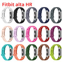 Solid Color Silicone Watch Band for FITBIT Alta / HR(Red)