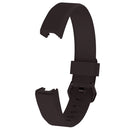 Solid Color Silicone Watch Band for FITBIT Alta / HR, Size: S(Dark Brown)