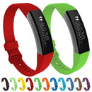 Solid Color Silicone Watch Band for FITBIT Alta / HR, Size: S(Turkish Blue)