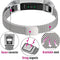 Stainless Steel Magnet Watch Band for FITBIT Alta,Size:Small,130-170mm(Iridescent)