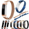 Stainless Steel Magnet Watch Band for FITBIT Alta,Size:Small,130-170mm(Iridescent)