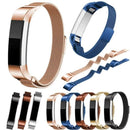 Stainless Steel Magnet Watch Band for FITBIT Alta,Size:Small,130-170mm(Purple)