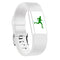 Square Pattern Adjustable Sport Watch Band for FITBIT Charge 2, Size: S, 10.5x8.5cm(White)