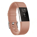 Square Pattern Adjustable Sport Watch Band for FITBIT Charge 2, Size: L, 12.5x8.5cm(Champagne Gold)