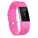 Square Pattern Adjustable Sport Watch Band for FITBIT Charge 2, Size: L, 12.5x8.5cm(Rose Red)