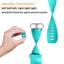 Diamond Pattern Adjustable Sport Watch Band for FITBIT Charge 2, Size: L, 12.5x8.5cm(Aqua Blue)