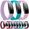 Smart Watch Snap Fastener Watch Band for Fitbit Inspire HR(Cyan)