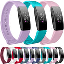 Smart Watch Snap Fastener Watch Band for Fitbit Inspire HR(Green)