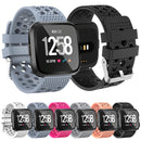 Smart Watch Venting Circle Hole Watch Band for Fitbit Versa(Grey)