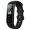 Smart Watch Silicone Watch Band for Huawei Honor Band 4 / Band 5(Black)