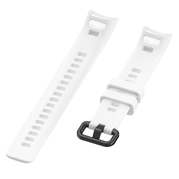 Smart Watch Silicone Watch Band for Huawei Honor Band 4 / Band 5(White)