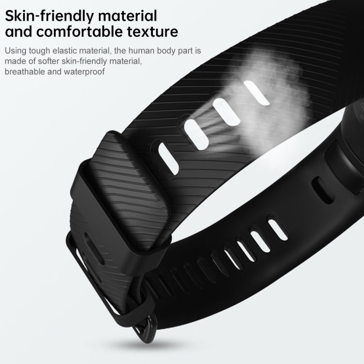 Smart Watch Silicone Watch Band for Huawei Honor Band 4 / Band 5(White)