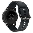Smart Watch Electroplated Buckle Watch Band for Galaxy Watch Active (Black)