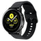 Smart Watch Electroplated Buckle Watch Band for Galaxy Watch Active (Black)