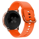 Smart Watch Electroplated Buckle Watch Band for Galaxy Watch Active (Orange)