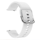 Smart Watch Electroplated Buckle Watch Band for Galaxy Watch Active (White)