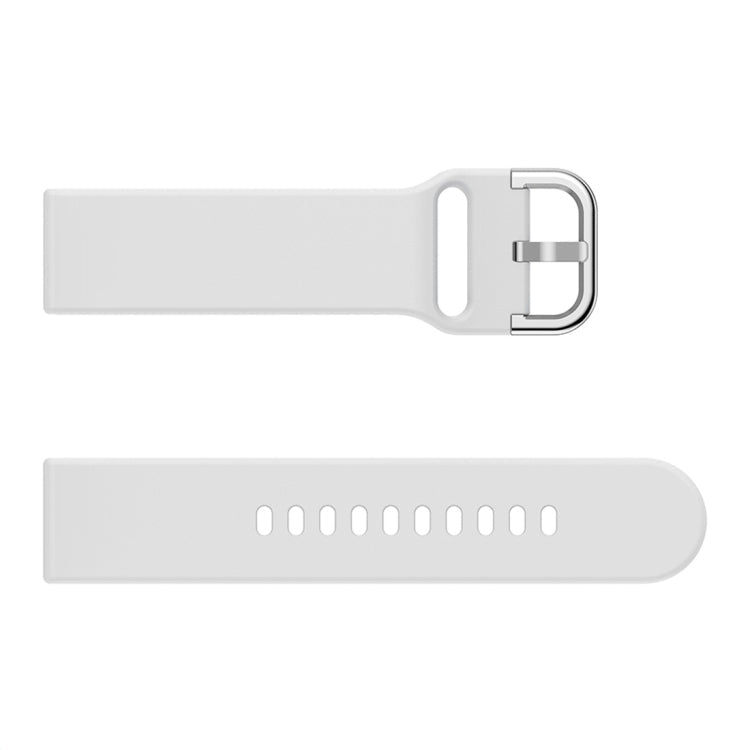 Smart Watch Electroplated Buckle Watch Band for Galaxy Watch Active (White)