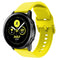 Smart Watch Electroplated Buckle Watch Band for Galaxy Watch Active (Yellow)