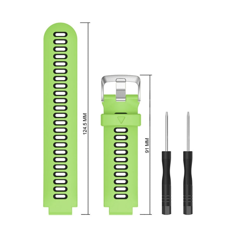 Smart Watch Silicone Watch Band for Garmin Forerunner 735XT(Green)