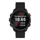 Smart Watch Silicone Watch Band for Garmin Forerunner 245(Black)
