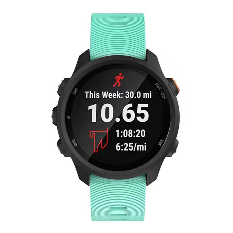 Smart Watch Silicone Watch Band for Garmin Forerunner 245(Mint Green)