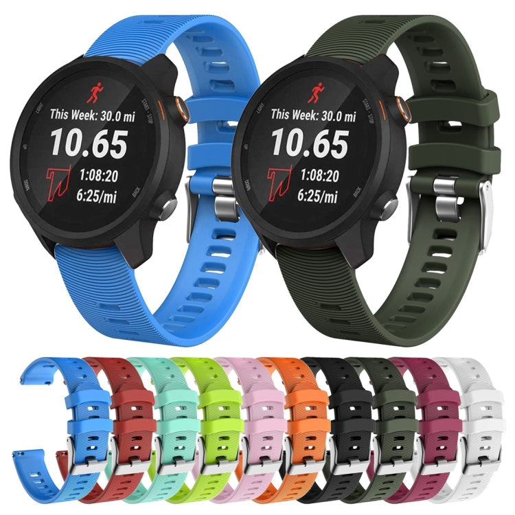 Smart Watch Silicone Watch Band for Garmin Forerunner 245(Pink)