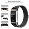 Smart Watch Stainless Steel Watch Band for FITBIT Charge 2, Size: S(Colour)