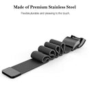 Smart Watch Stainless Steel Watch Band for FITBIT Charge 2, Size: S(Pink)