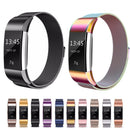 Smart Watch Stainless Steel Watch Band for FITBIT Charge 2, Size: S(Pink)