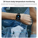 G12 1.7 inch IPS Screen Smart Watch, Support Bluetooth Calling / Body Temperature Monitoring (Black)