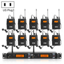 IEM1200 Wireless Transmitter 10 Bodypack Stage Singer In-Ear Monitor System(US Plug)