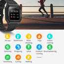 Lokmat FT10 1.3 inch IPS Touch Screen Waterproof Smart Watch, Support Music Play / Heart Rate / Blood Pressure Monitor(Red)