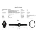 DT28 1.54inch IP68 Waterproof Steel Strap Smartwatch Bluetooth 4.2, Support Incoming Call Reminder / Blood Pressure Monitoring / Watch Payment(Black)