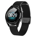 DT28 1.54inch IP68 Waterproof Steel Strap Smartwatch Bluetooth 4.2, Support Incoming Call Reminder / Blood Pressure Monitoring / Watch Payment(Black)