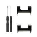 For Amazfit T-Rex / T-Rex Pro / Ares 1 Pair 22mm Metal Watch Band Connector (Black)