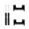 For Amazfit T-Rex / T-Rex Pro / Ares 1 Pair 22mm Metal Watch Band Connector (Black)