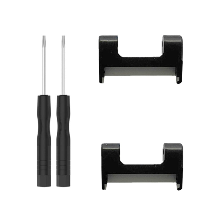 For Amazfit T-Rex / T-Rex Pro / Ares 1 Pair 22mm Metal Watch Band Connector (Black)