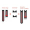 For Amazfit T-Rex / T-Rex Pro / Ares 1 Pair 22mm Metal Watch Band Connector (Black)