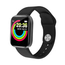Y68 1.44 inch Smart Watch, Support Heart Rate Blood Pressure Blood Oxygen Monitoring (Black)