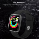 Y68 1.44 inch Smart Watch, Support Heart Rate Blood Pressure Blood Oxygen Monitoring (Black)