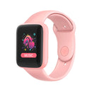 Y68M 1.44 inch Smart Watch, Support Heart Rate Blood Pressure Blood Oxygen Monitoring (Pink)