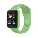 Y68M 1.44 inch Smart Watch, Support Heart Rate Blood Pressure Blood Oxygen Monitoring (Green)