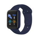 Y68M 1.44 inch Smart Watch, Support Heart Rate Blood Pressure Blood Oxygen Monitoring (Blue)