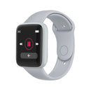 Y68M 1.44 inch Smart Watch, Support Heart Rate Blood Pressure Blood Oxygen Monitoring (Silver Grey)