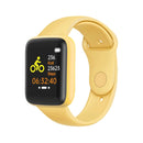 Y68M 1.44 inch Smart Watch, Support Heart Rate Blood Pressure Blood Oxygen Monitoring (Yellow)