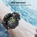 LC11 1.28 inch TFT Screen Outdoor Sports Smart Watch, IP68 Waterproof Support Heart Rate & Blood Pressure Monitoring (Blue)
