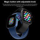 T500+MAX 1.69 inch HD Screen Smart Wristband, Support Bluetooth Calling/Heart Rate Monitoring (Blue)