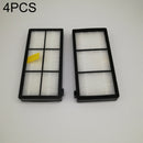 4 PCS Universal Replacement Robotic Vacuum Cleaner HEPA Filter for irobot 870 / 800 / 880 / 960 / 980