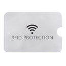 100 PCS Aluminum Foil Anti Theft RFID Blocking Sleeve Card Protector, Size: 9.1*6.3cm